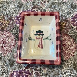 Vintage Snowman Bowl